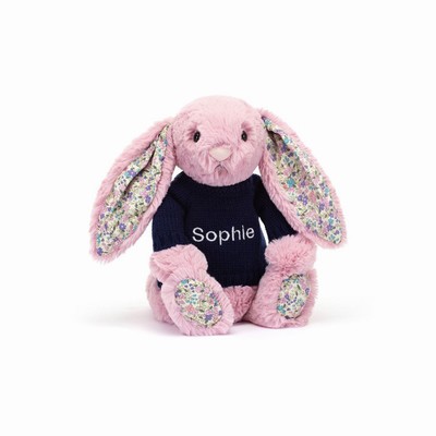 Jellycat Blossom Tulip Conejo with Navy Jumper | SPQU-38569